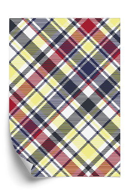 Papier peint Tissu à carreaux