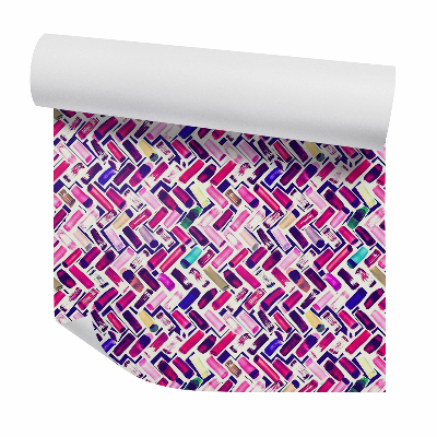 Papier peint Figures géométriques décoratives roses