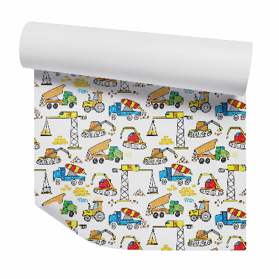 Papier peint Dessin de machines de construction lourdes