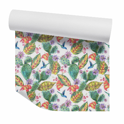 Papier peint Fleurs de cactus