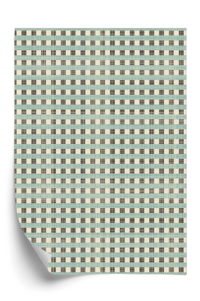 Papier peint Tissu à carreaux