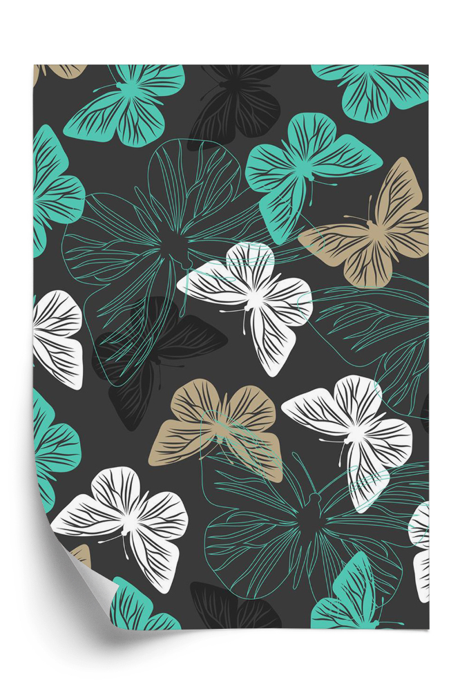 Papier peint Magnifique motif de papillon