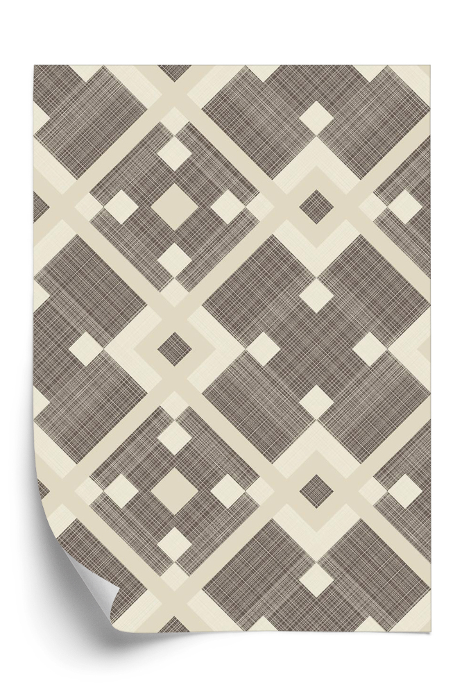 Papier peint Scotch à carreaux gris