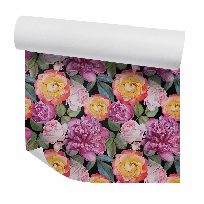 Papier peint Fleurs décoratives pivoines