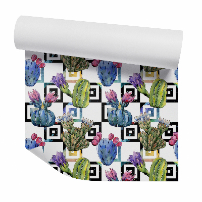 Papier peint Cactus carré