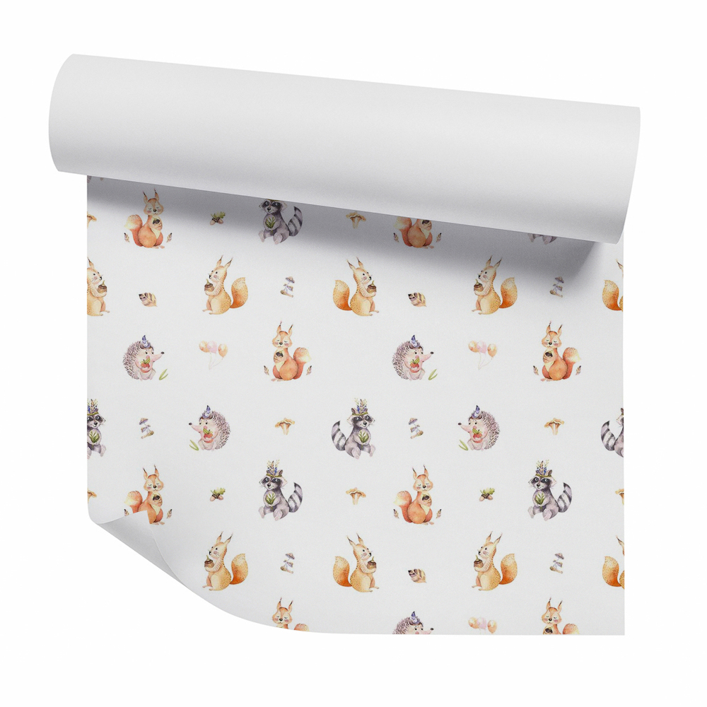 Papier peint Petits animaux de la forêt