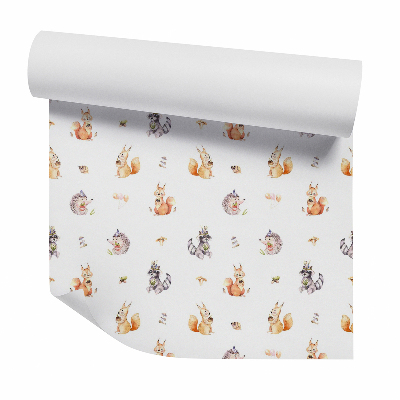 Papier peint Petits animaux de la forêt