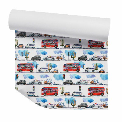 Papier peint Créatures en bouchon de voiture