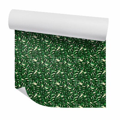 Papier peint Motif dense de feuilles tropicales