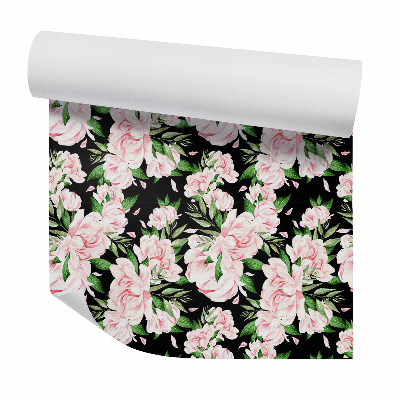 Papier peint Fleurs roses abstraites