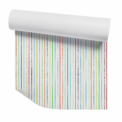 Papier peint Rayures verticales aux couleurs de l'arc-en-ciel