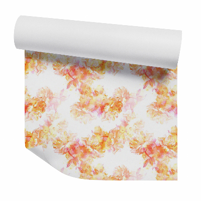 Papier peint Fleurs jaunes pastel