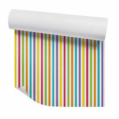 Papier peint Rayures verticales colorées