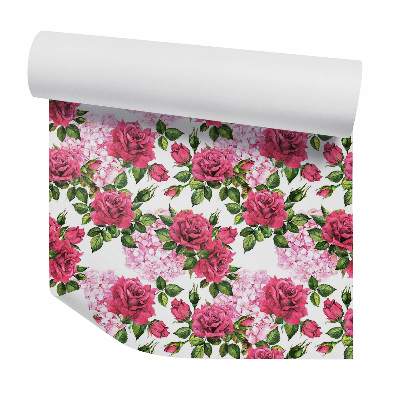Papier peint Roses pastel réalistes