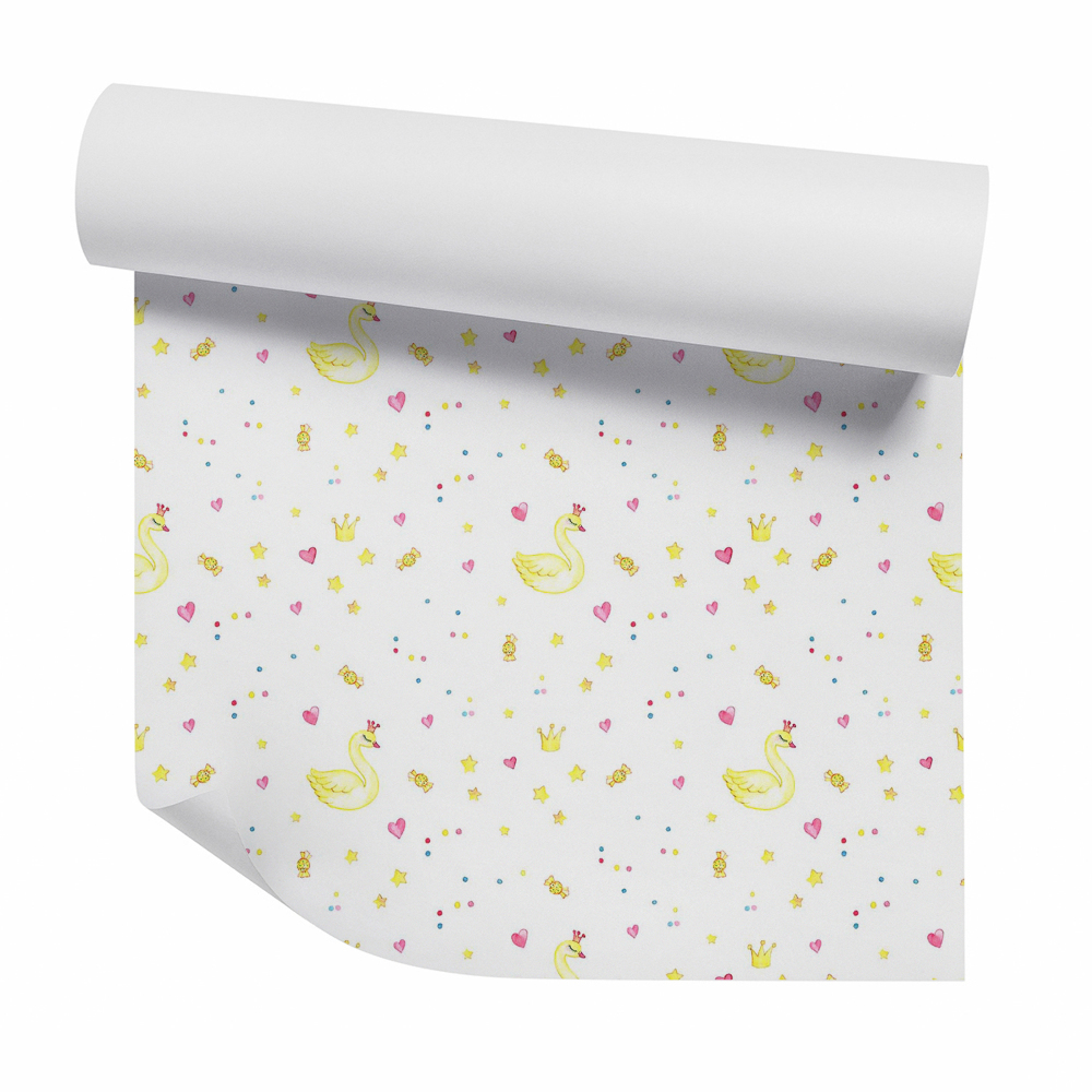 Papier peint Cygnes royaux à motifs féminins