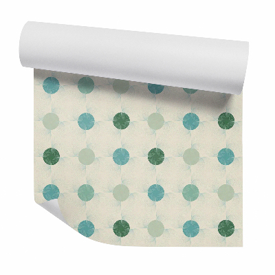 Papier peint Formes ovales abstraites points