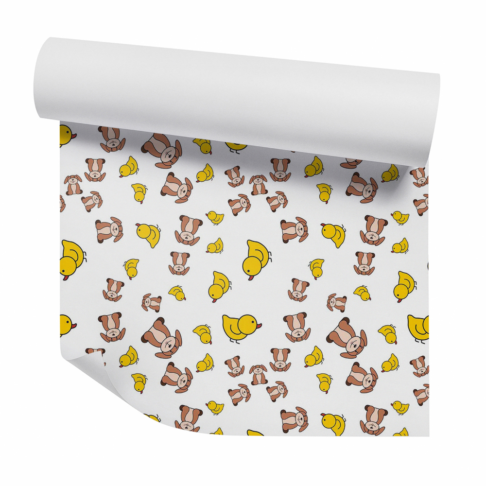 Papier peint Bébés chiens et oiseaux