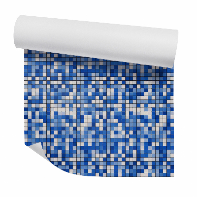 Papier peint Texture carrelée bleu clair