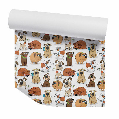 Papier peint Chiens de contes de fées amusants