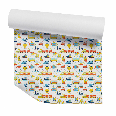 Papier peint Véhicules à motifs colorés