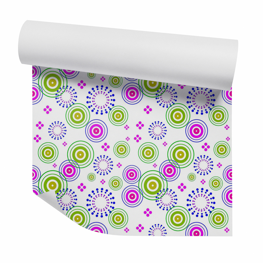 Papier peint Abstraction colorée de points et de cercles