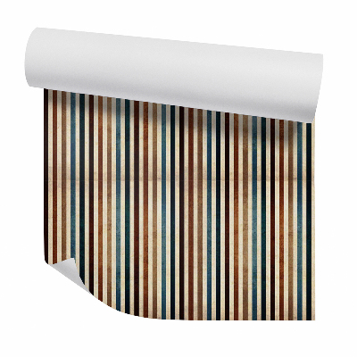 Papier peint Rayures verticales colorées de style vintage