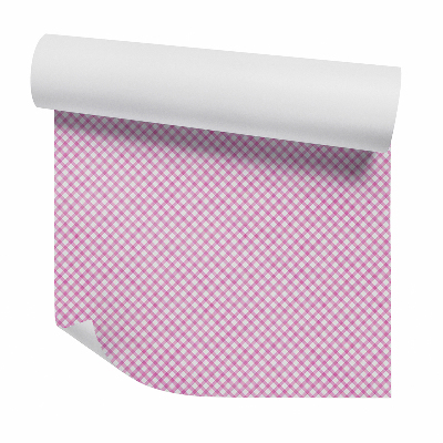 Papier peint Motif à carreaux rose fin et girly