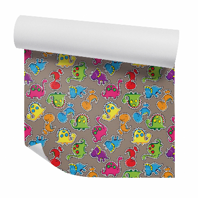 Papier peint Autocollants dinosaures mignons