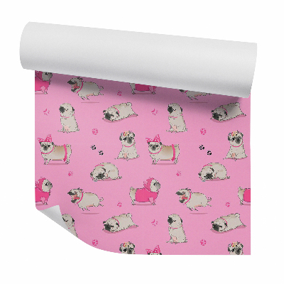 Papier peint Chien vêtu d'une serpillière