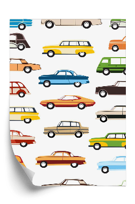 Papier peint Voitures colorées