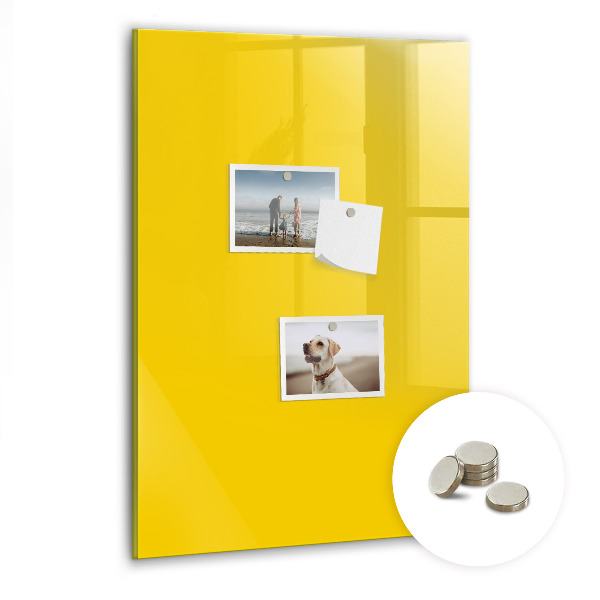 Tableau pour magnet Coloris jaune clair