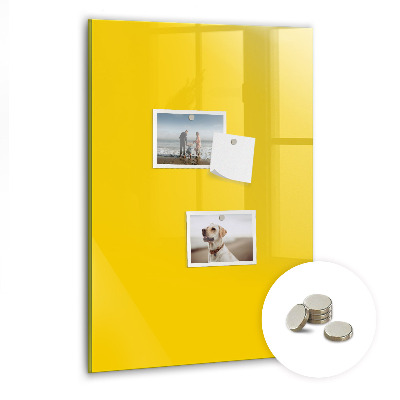 Tableau pour magnet Coloris jaune clair