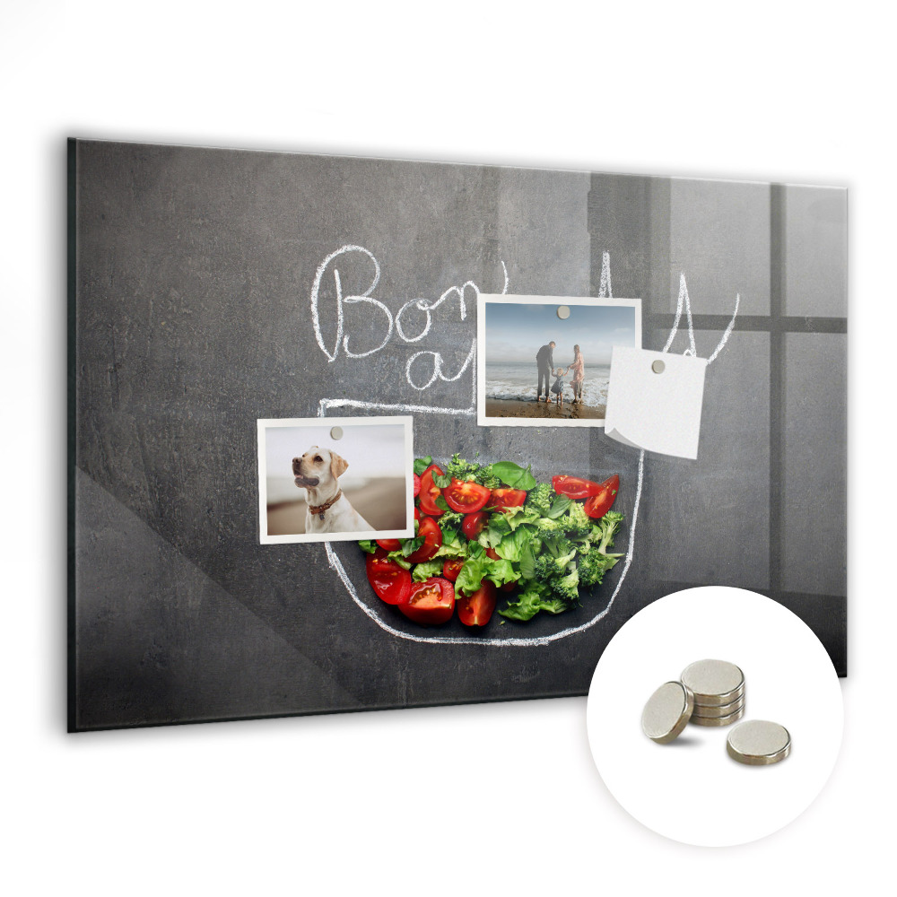 Tableau photo magnétique Bon appétit