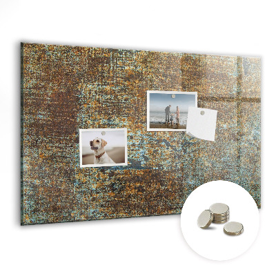 Tableau d'affichage magnétique Métal rouillé