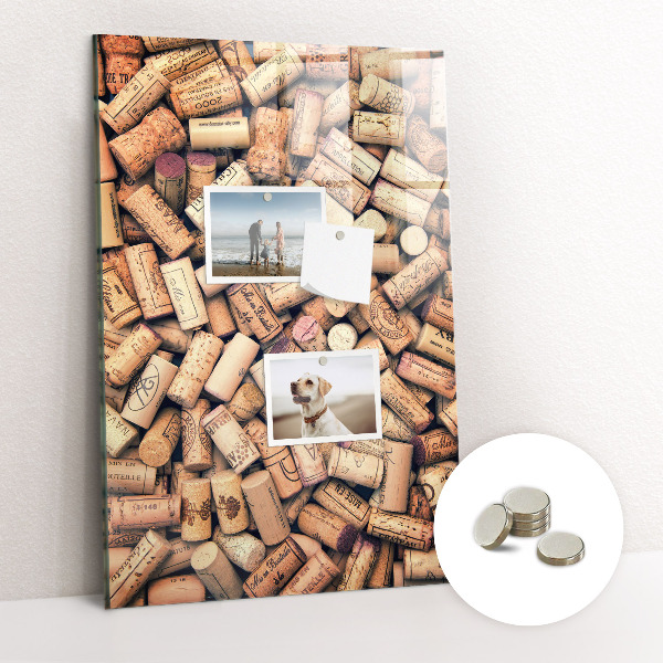 Tableau magnétique décoration murale Bouchons de vin