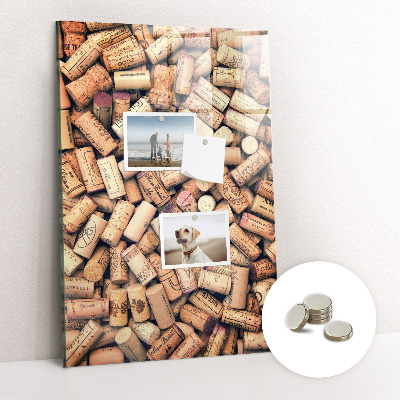 Tableau magnétique décoration murale Bouchons de vin