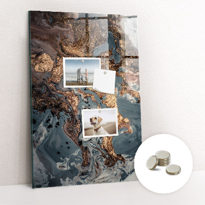 Tableau pour magnet Art marbré