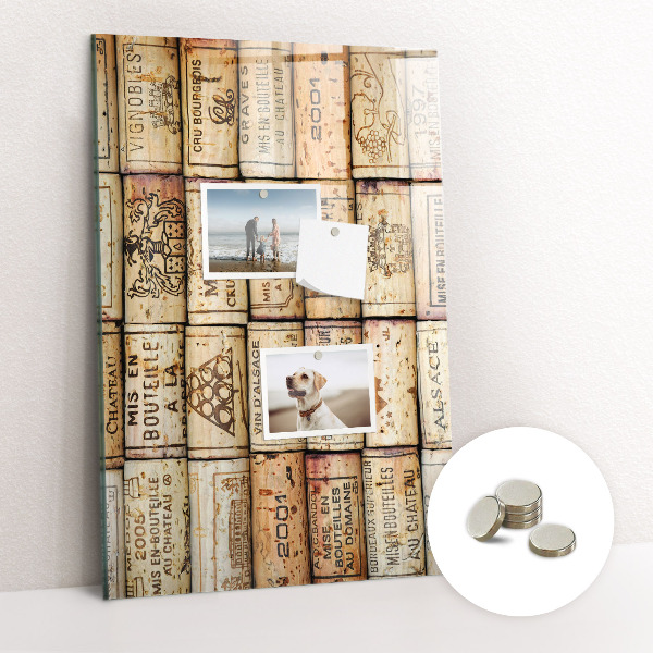 Tableau aimanté Bouchons de vin