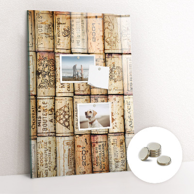 Tableau aimanté Bouchons de vin