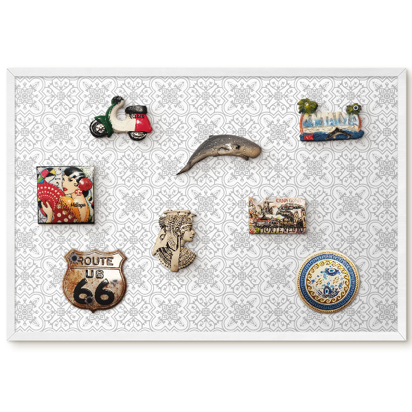 Tableau aimanté pour magnets Motif ornemental régulier