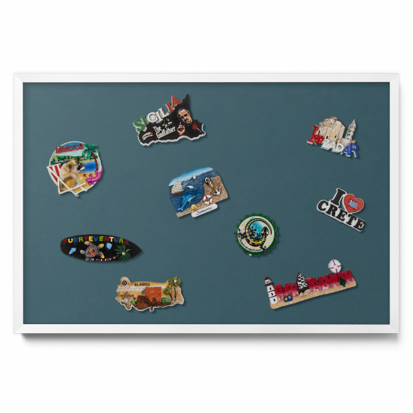 Tableau aimanté Couleur bleu sarcelle foncé