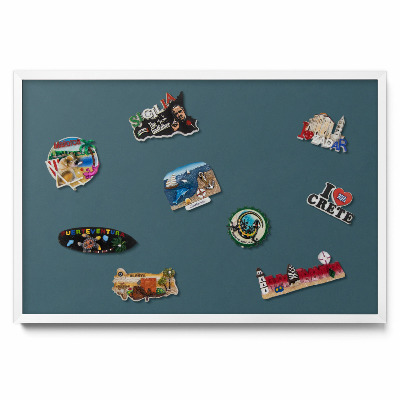 Tableau aimanté Couleur bleu sarcelle foncé