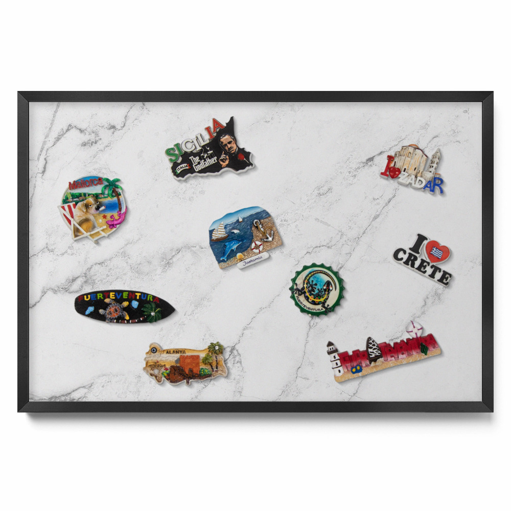 Tableau aimanté Marbre clair délicat