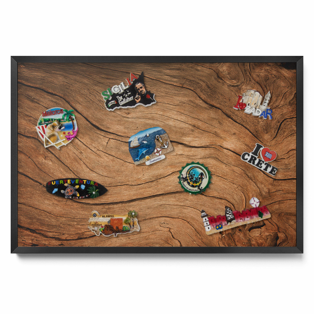 Tableau magnétique mural Texture de bois fissuré