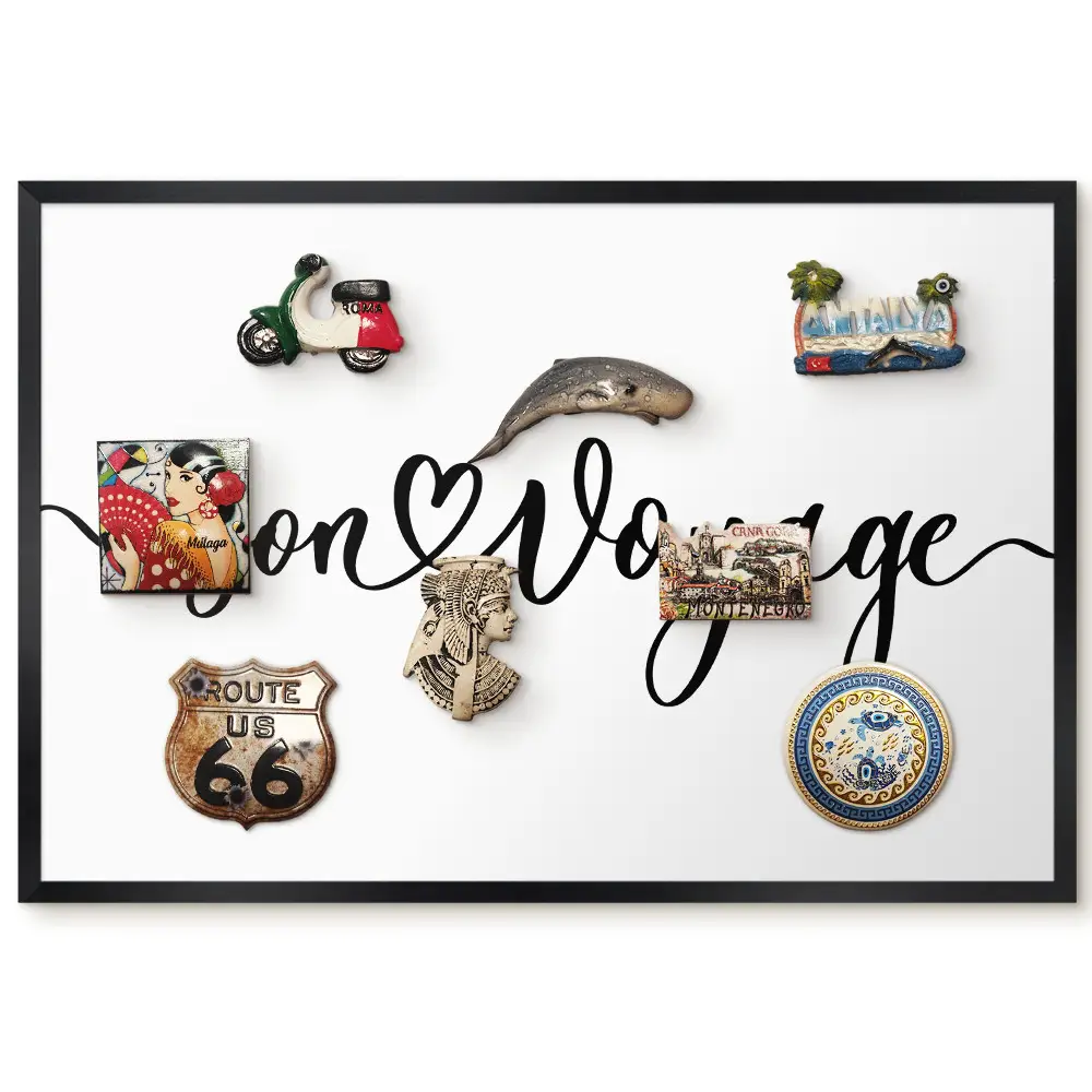 Tableau magnétique pour aimants avec inscription élégante et cœur