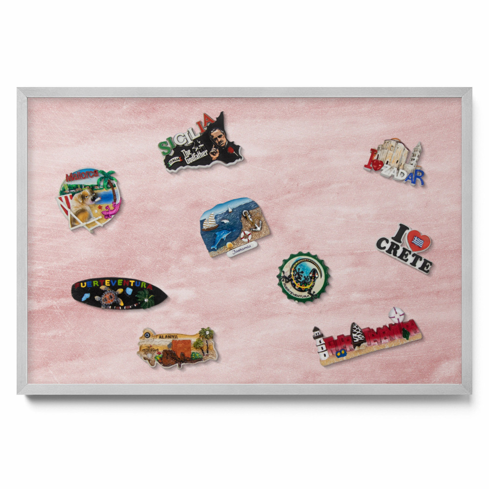 Tableau aimanté pour magnets Texture de roche pastel