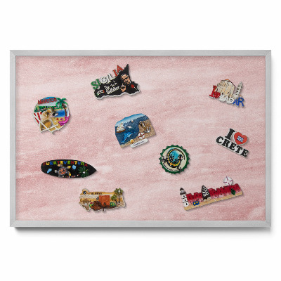 Tableau aimanté pour magnets Texture de roche pastel