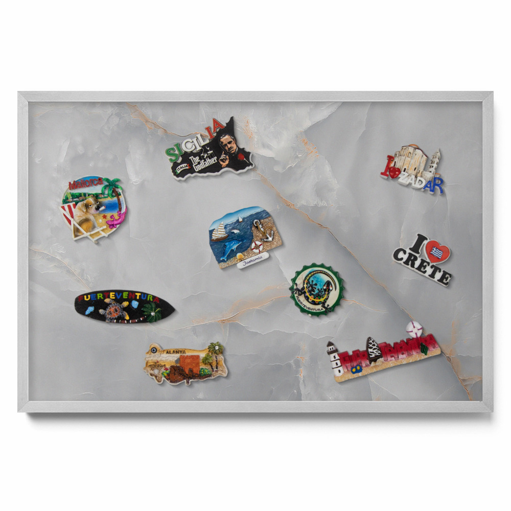 Tableau aimanté pour magnets Marbre décoratif élégant