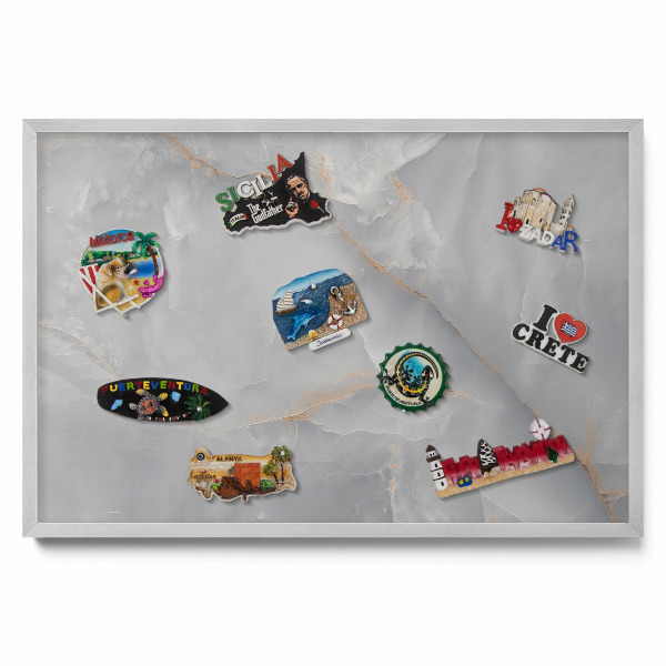 Tableau aimanté pour magnets Marbre décoratif élégant