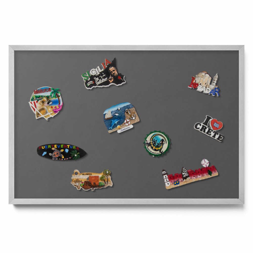 Tableau magnétique mural Couleur gris foncé